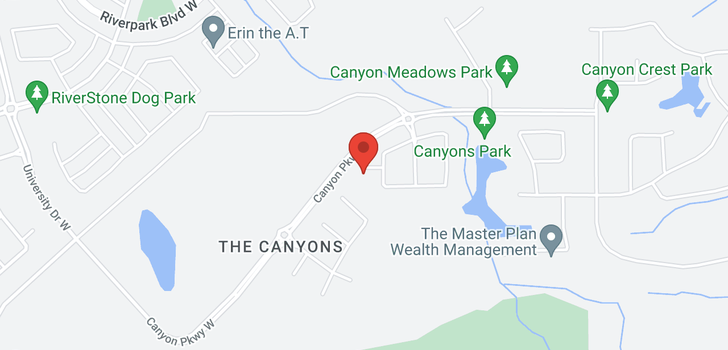 map of 310 Canyon Estates Place W